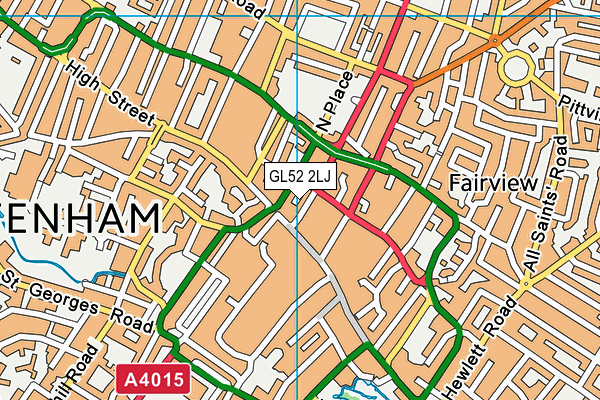 GL52 2LJ map - OS VectorMap District (Ordnance Survey) GL52 2LJ map - OS VectorMap District (Ordnance Survey)