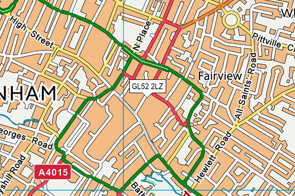 GL52 2LZ map - OS VectorMap District (Ordnance Survey) GL52 2LZ map - OS VectorMap District (Ordnance Survey)