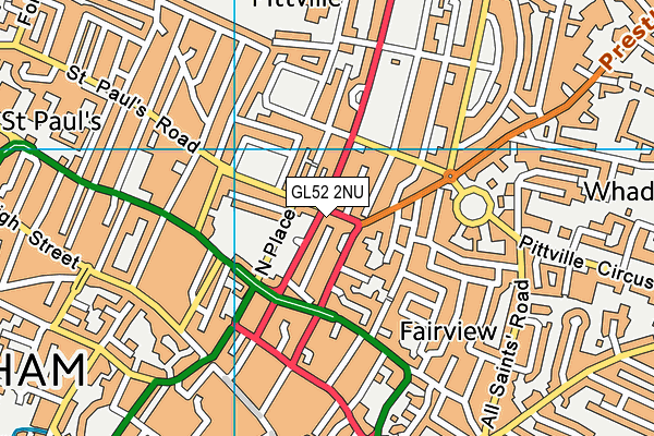 GL52 2NU map - OS VectorMap District (Ordnance Survey) GL52 2NU map - OS VectorMap District (Ordnance Survey)