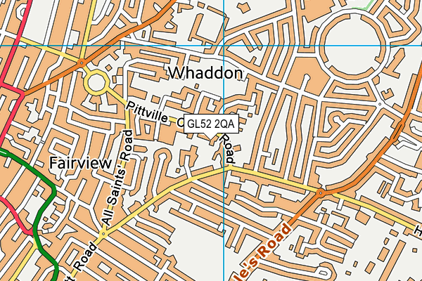 GL52 2QA map - OS VectorMap District (Ordnance Survey) GL52 2QA map - OS VectorMap District (Ordnance Survey)