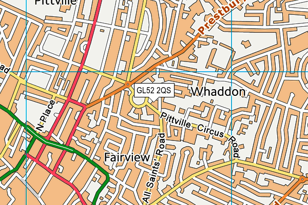 GL52 2QS map - OS VectorMap District (Ordnance Survey) GL52 2QS map - OS VectorMap District (Ordnance Survey)
