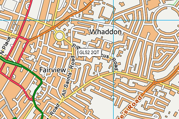 GL52 2QT map - OS VectorMap District (Ordnance Survey) GL52 2QT map - OS VectorMap District (Ordnance Survey)
