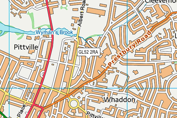 GL52 2RA map - OS VectorMap District (Ordnance Survey) GL52 2RA map - OS VectorMap District (Ordnance Survey)