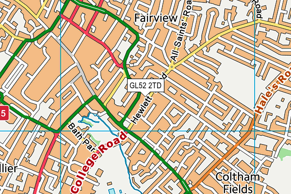 GL52 2TD map - OS VectorMap District (Ordnance Survey) GL52 2TD map - OS VectorMap District (Ordnance Survey)
