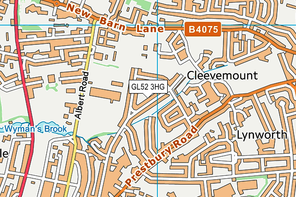 GL52 3HG map - OS VectorMap District (Ordnance Survey) GL52 3HG map - OS VectorMap District (Ordnance Survey)