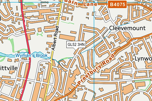 GL52 3HN map - OS VectorMap District (Ordnance Survey) GL52 3HN map - OS VectorMap District (Ordnance Survey)
