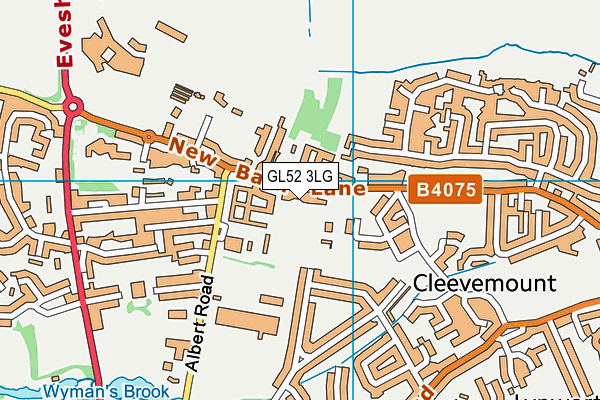 GL52 3LG map - OS VectorMap District (Ordnance Survey) GL52 3LG map - OS VectorMap District (Ordnance Survey)