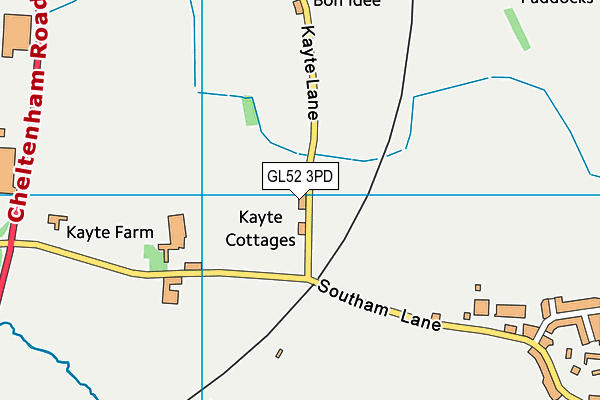 GL52 3PD map - OS VectorMap District (Ordnance Survey) GL52 3PD map - OS VectorMap District (Ordnance Survey)