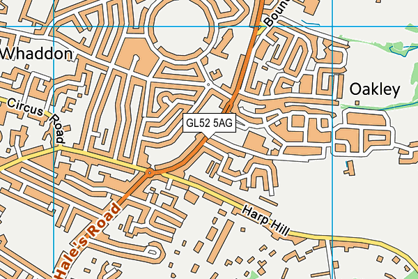 GL52 5AG map - OS VectorMap District (Ordnance Survey) GL52 5AG map - OS VectorMap District (Ordnance Survey)