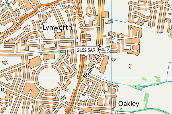 GL52 5AR map - OS VectorMap District (Ordnance Survey) GL52 5AR map - OS VectorMap District (Ordnance Survey)