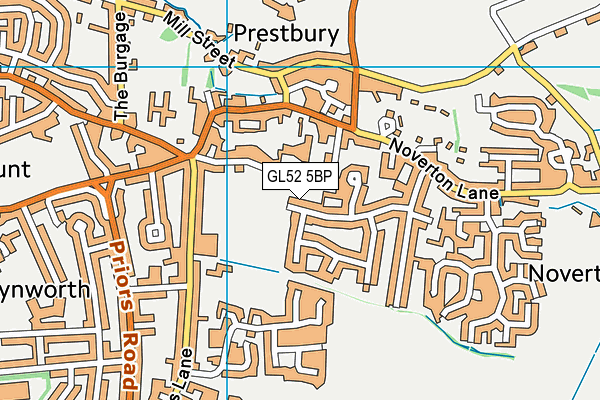 GL52 5BP map - OS VectorMap District (Ordnance Survey) GL52 5BP map - OS VectorMap District (Ordnance Survey)