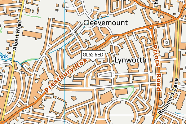 GL52 5ED map - OS VectorMap District (Ordnance Survey) GL52 5ED map - OS VectorMap District (Ordnance Survey)