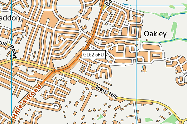 GL52 5FU map - OS VectorMap District (Ordnance Survey) GL52 5FU map - OS VectorMap District (Ordnance Survey)