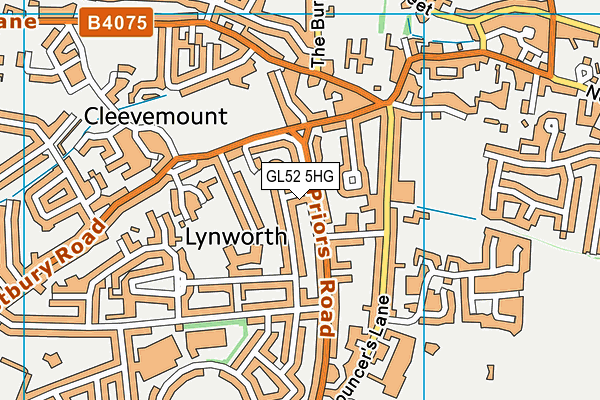 GL52 5HG map - OS VectorMap District (Ordnance Survey) GL52 5HG map - OS VectorMap District (Ordnance Survey)