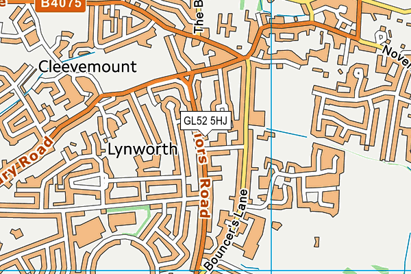 GL52 5HJ map - OS VectorMap District (Ordnance Survey) GL52 5HJ map - OS VectorMap District (Ordnance Survey)