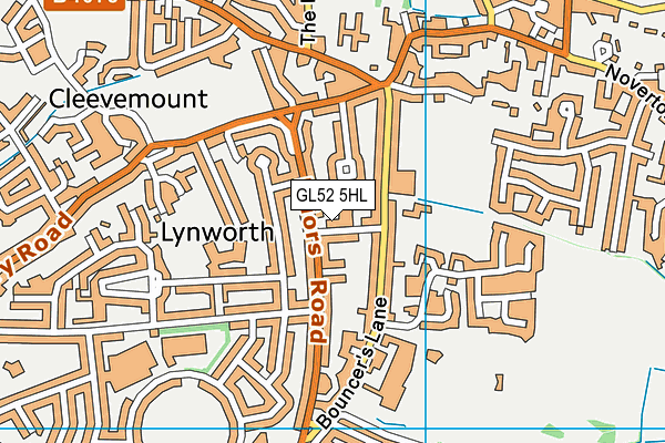 GL52 5HL map - OS VectorMap District (Ordnance Survey) GL52 5HL map - OS VectorMap District (Ordnance Survey)