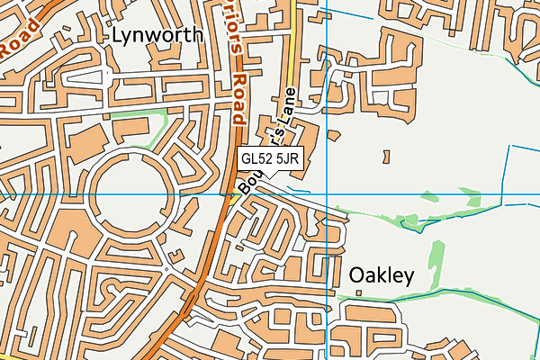 GL52 5JR map - OS VectorMap District (Ordnance Survey) GL52 5JR map - OS VectorMap District (Ordnance Survey)
