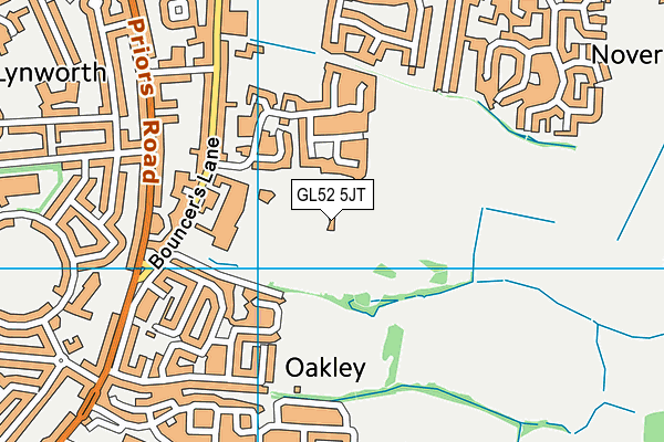 GL52 5JT map - OS VectorMap District (Ordnance Survey) GL52 5JT map - OS VectorMap District (Ordnance Survey)