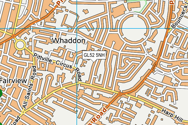 GL52 5NH map - OS VectorMap District (Ordnance Survey) GL52 5NH map - OS VectorMap District (Ordnance Survey)