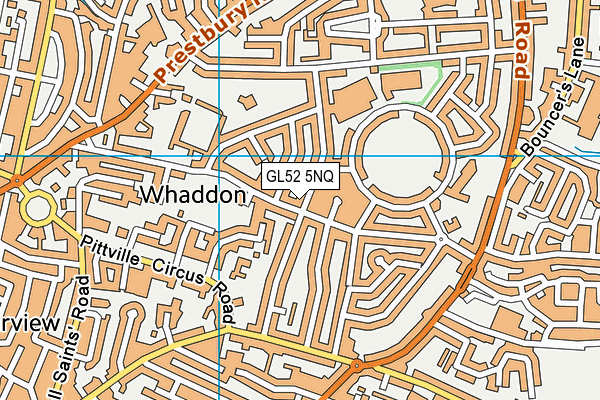 GL52 5NQ map - OS VectorMap District (Ordnance Survey) GL52 5NQ map - OS VectorMap District (Ordnance Survey)