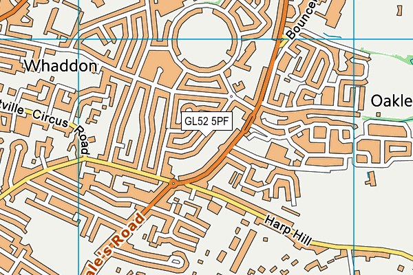 GL52 5PF map - OS VectorMap District (Ordnance Survey) GL52 5PF map - OS VectorMap District (Ordnance Survey)
