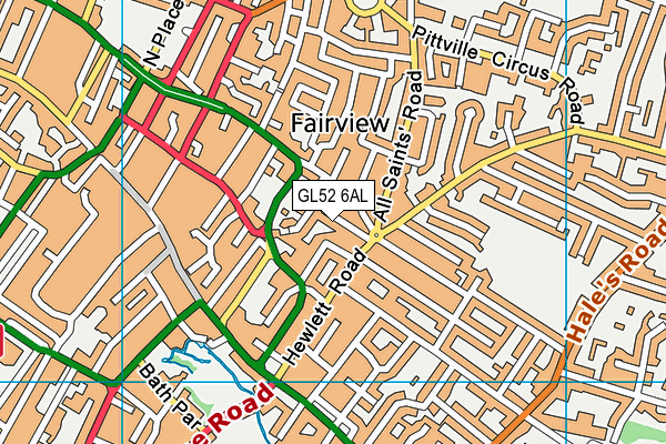 GL52 6AL map - OS VectorMap District (Ordnance Survey) GL52 6AL map - OS VectorMap District (Ordnance Survey)