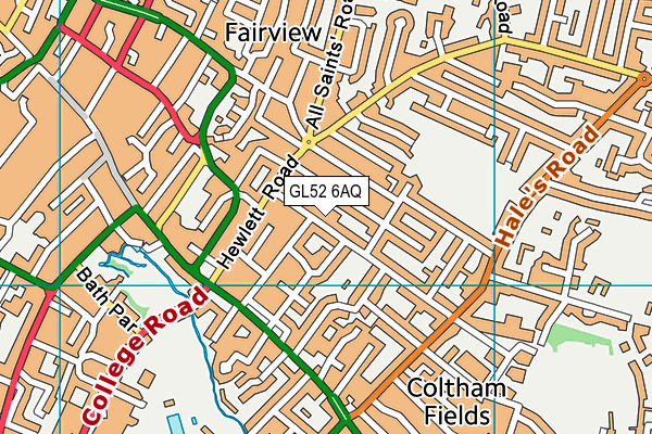 GL52 6AQ map - OS VectorMap District (Ordnance Survey) GL52 6AQ map - OS VectorMap District (Ordnance Survey)