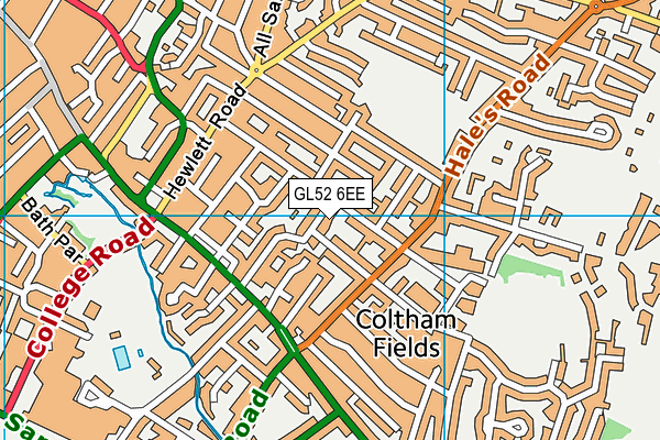 GL52 6EE map - OS VectorMap District (Ordnance Survey) GL52 6EE map - OS VectorMap District (Ordnance Survey)