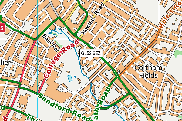 GL52 6EZ map - OS VectorMap District (Ordnance Survey) GL52 6EZ map - OS VectorMap District (Ordnance Survey)