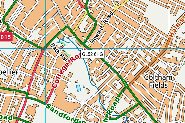 GL52 6HG map - OS VectorMap District (Ordnance Survey) GL52 6HG map - OS VectorMap District (Ordnance Survey)