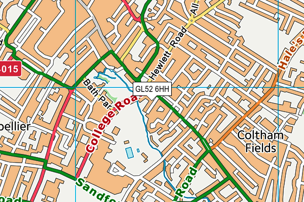 GL52 6HH map - OS VectorMap District (Ordnance Survey) GL52 6HH map - OS VectorMap District (Ordnance Survey)