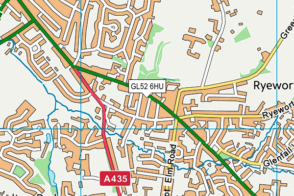 GL52 6HU map - OS VectorMap District (Ordnance Survey) GL52 6HU map - OS VectorMap District (Ordnance Survey)