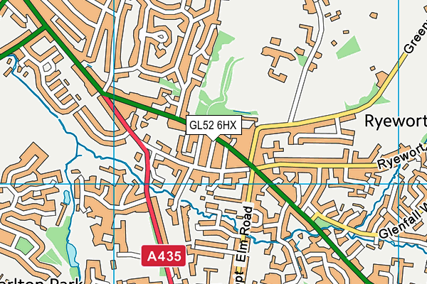 GL52 6HX map - OS VectorMap District (Ordnance Survey) GL52 6HX map - OS VectorMap District (Ordnance Survey)