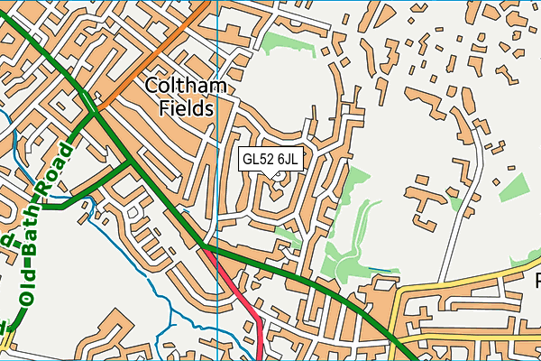 GL52 6JL map - OS VectorMap District (Ordnance Survey) GL52 6JL map - OS VectorMap District (Ordnance Survey)