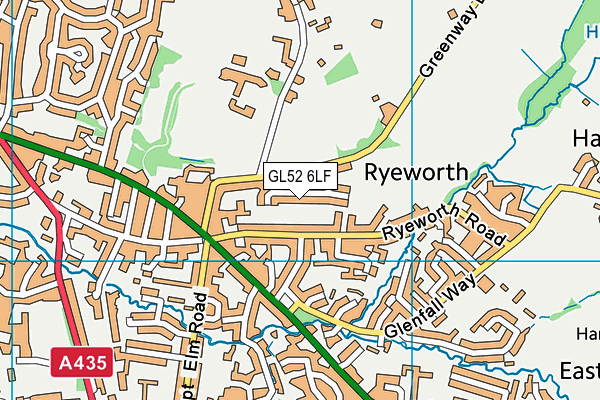 GL52 6LF map - OS VectorMap District (Ordnance Survey) GL52 6LF map - OS VectorMap District (Ordnance Survey)