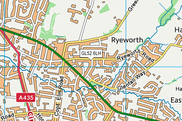 GL52 6LH map - OS VectorMap District (Ordnance Survey) GL52 6LH map - OS VectorMap District (Ordnance Survey)