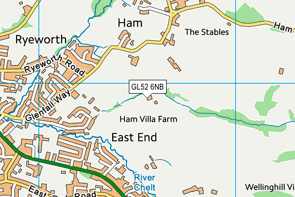 GL52 6NB map - OS VectorMap District (Ordnance Survey) GL52 6NB map - OS VectorMap District (Ordnance Survey)