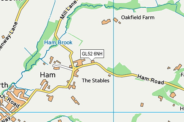 GL52 6NH map - OS VectorMap District (Ordnance Survey) GL52 6NH map - OS VectorMap District (Ordnance Survey)