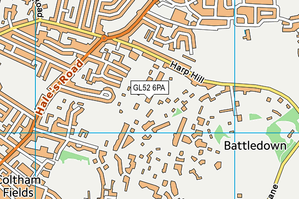 GL52 6PA map - OS VectorMap District (Ordnance Survey) GL52 6PA map - OS VectorMap District (Ordnance Survey)