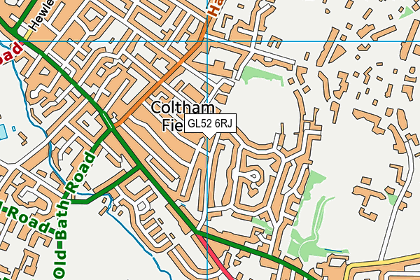 GL52 6RJ map - OS VectorMap District (Ordnance Survey) GL52 6RJ map - OS VectorMap District (Ordnance Survey)