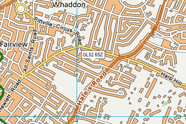 GL52 6SZ map - OS VectorMap District (Ordnance Survey) GL52 6SZ map - OS VectorMap District (Ordnance Survey)