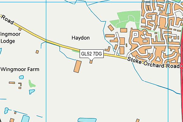 GL52 7DG map - OS VectorMap District (Ordnance Survey) GL52 7DG map - OS VectorMap District (Ordnance Survey)