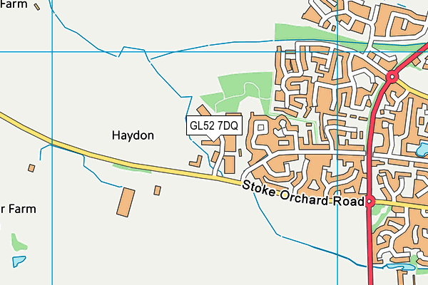 GL52 7DQ map - OS VectorMap District (Ordnance Survey) GL52 7DQ map - OS VectorMap District (Ordnance Survey)