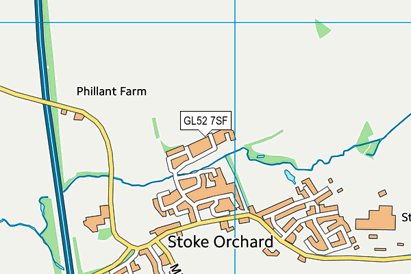 GL52 7SF map - OS VectorMap District (Ordnance Survey) GL52 7SF map - OS VectorMap District (Ordnance Survey)