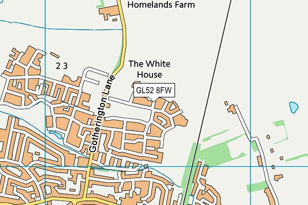 GL52 8FW map - OS VectorMap District (Ordnance Survey) GL52 8FW map - OS VectorMap District (Ordnance Survey)