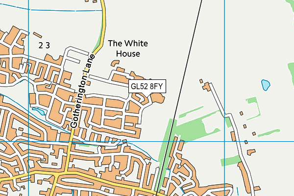 GL52 8FY map - OS VectorMap District (Ordnance Survey)