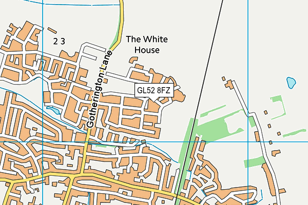 GL52 8FZ map - OS VectorMap District (Ordnance Survey) GL52 8FZ map - OS VectorMap District (Ordnance Survey)