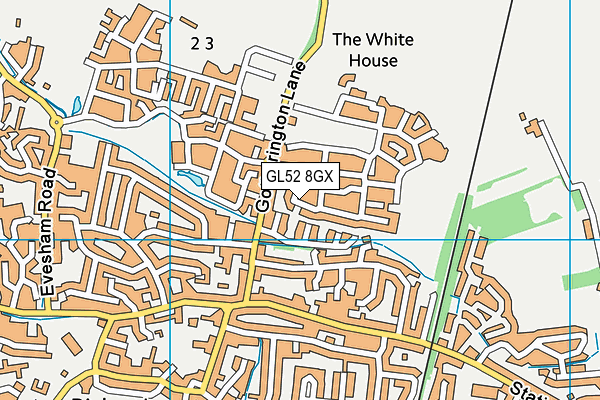 GL52 8GX map - OS VectorMap District (Ordnance Survey) GL52 8GX map - OS VectorMap District (Ordnance Survey)