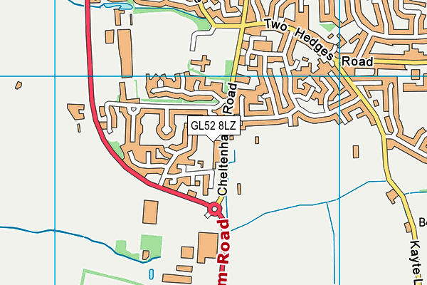 GL52 8LZ map - OS VectorMap District (Ordnance Survey) GL52 8LZ map - OS VectorMap District (Ordnance Survey)