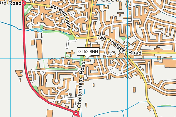 GL52 8NH map - OS VectorMap District (Ordnance Survey) GL52 8NH map - OS VectorMap District (Ordnance Survey)